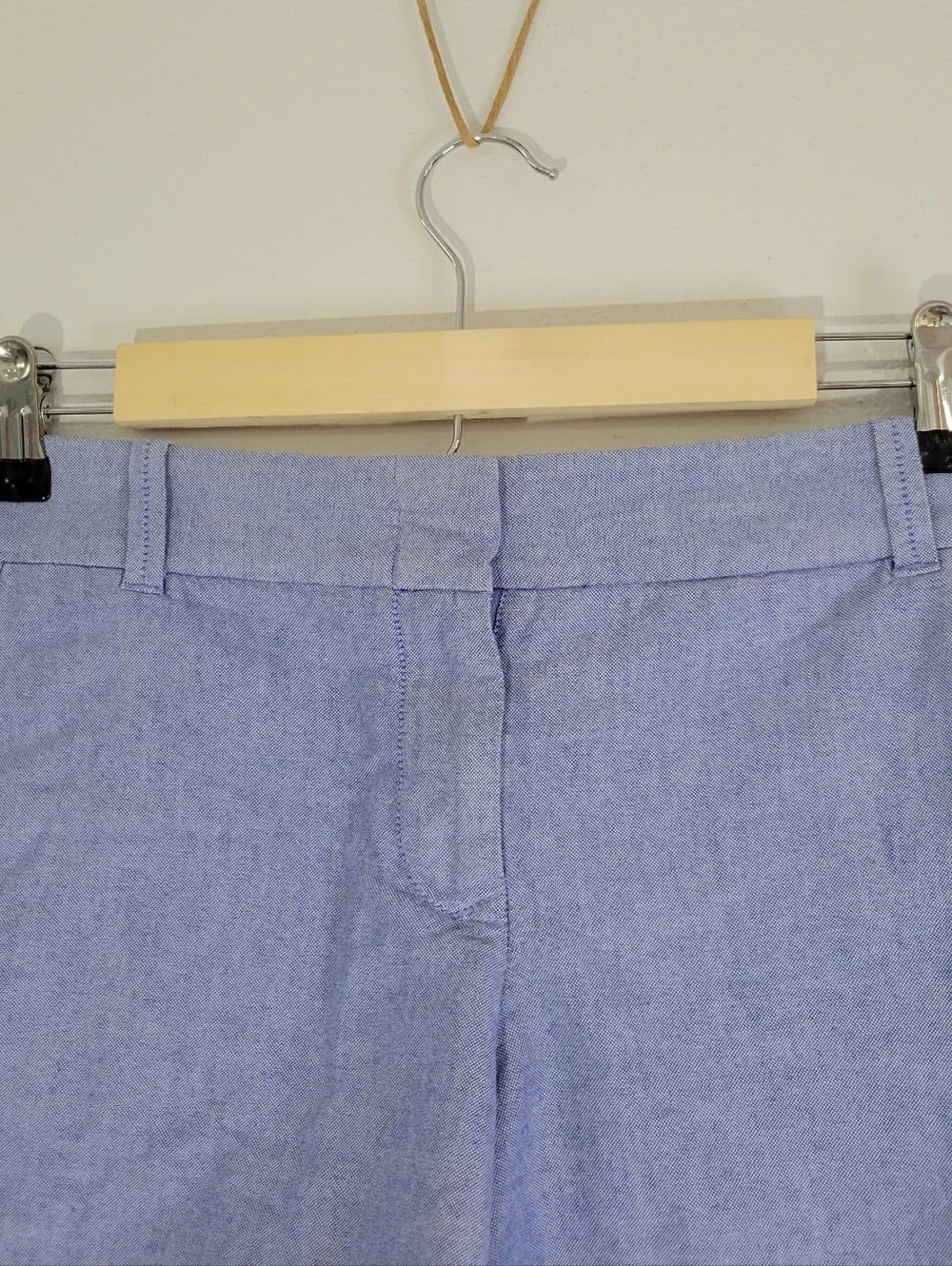 J. Crew Women Size 8 Light Blue Tailored Bermuda Shorts